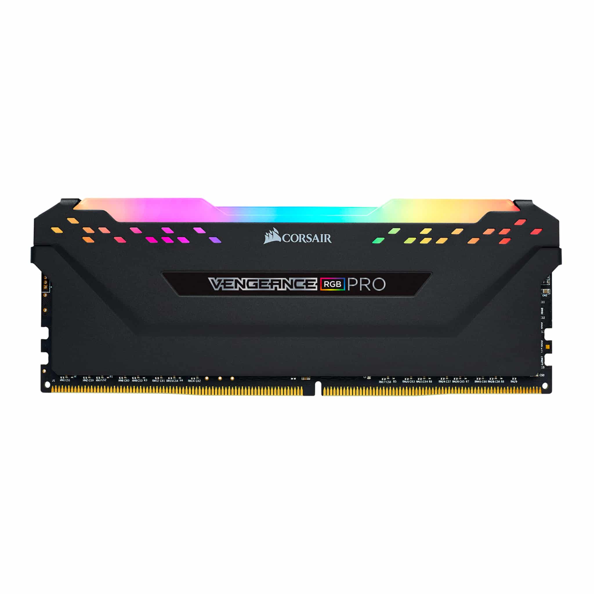 Corsair RGB PRO 64GB (4x16GB) DDR4 C18 Black Desktop Gaming Memory |